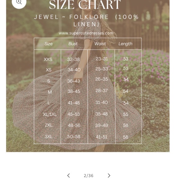 Super Cute Dresses Jewel Folklore Maxi - Picture 3 of 4